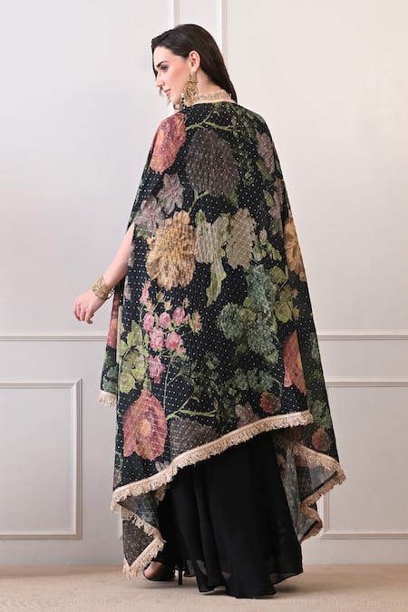 Peenacolada Floral Pattern Cape & Skirt Set 