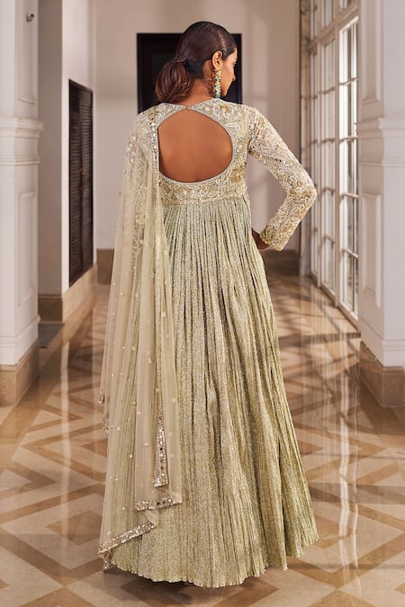 Nidhika Shekhar Umang Embroidered Anarkali With Dupatta 