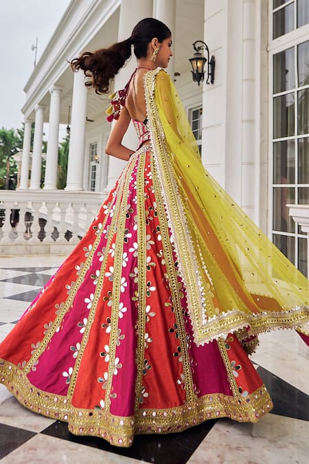 Nidhika Shekhar Prakash E Ullas Embroidered Lehenga Set 
