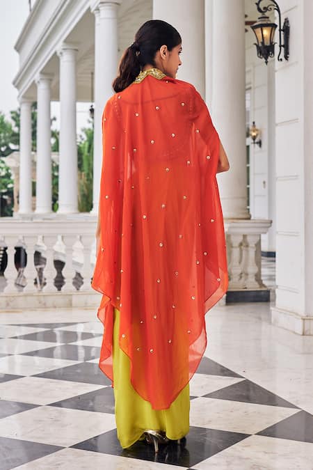 Nidhika Shekhar Ullusat Embroidered Cape & Skirt Set 