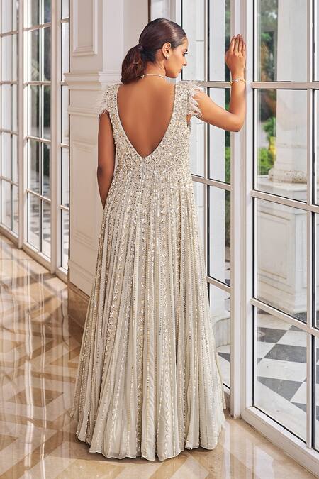 Nidhika Shekhar Glee Embroidered Gown 