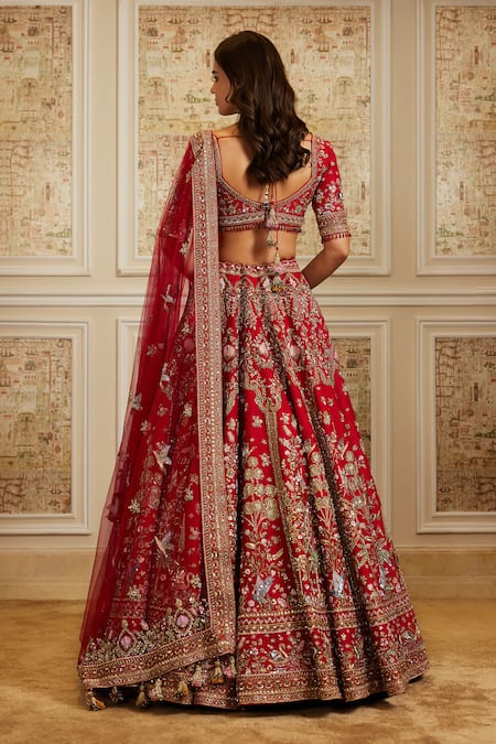 Roqa Maysa Red Bridal Lehenga set 