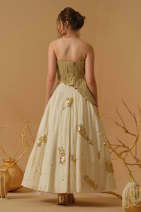 Abstract By Megha Jain Madaan Embellished Asymmetric Top 