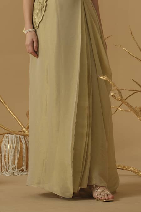Abstract By Megha Jain Madaan Draped Skirt 