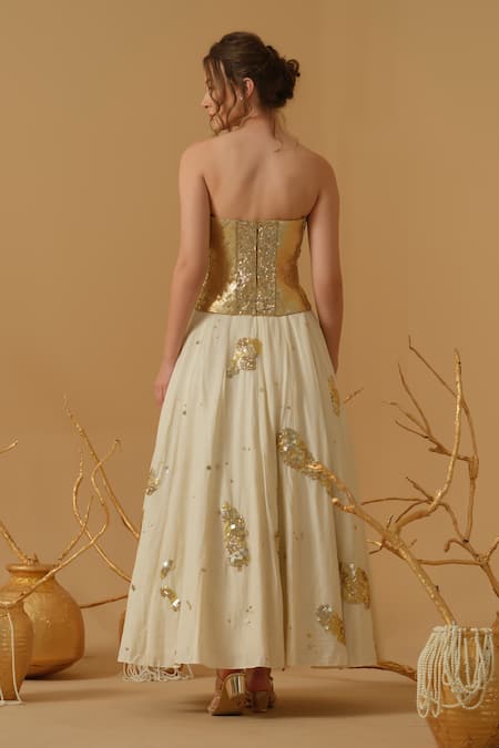 Abstract By Megha Jain Madaan Embellished Sequin Corset 