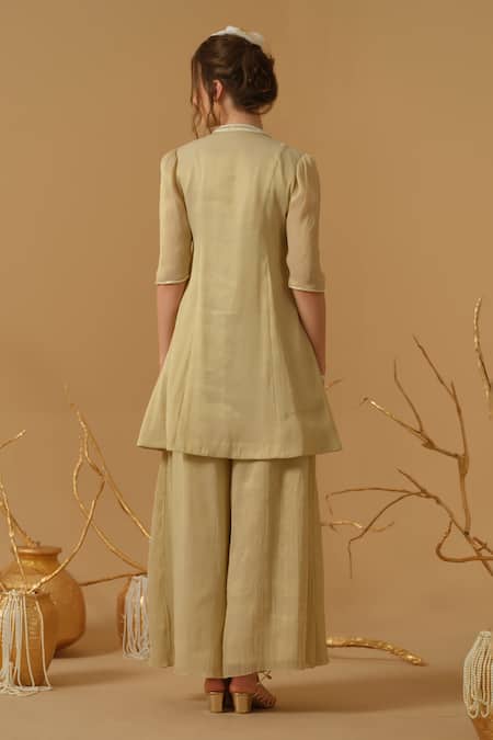 Abstract By Megha Jain Madaan Yoke Embroidered Kurta 