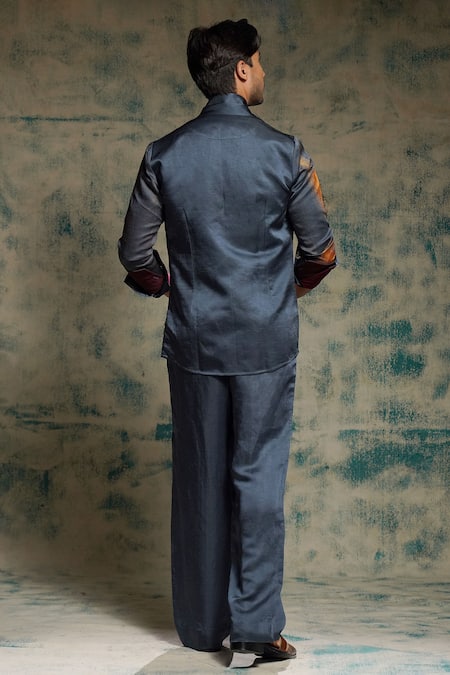 Jatin Malik Hand Painted Concept Blazer Set 