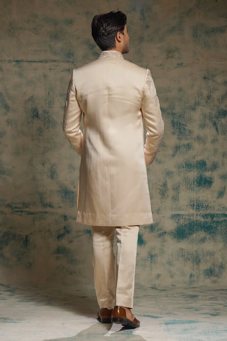 Jatin Malik Hand Embroidered Jacket & Trouser Set 
