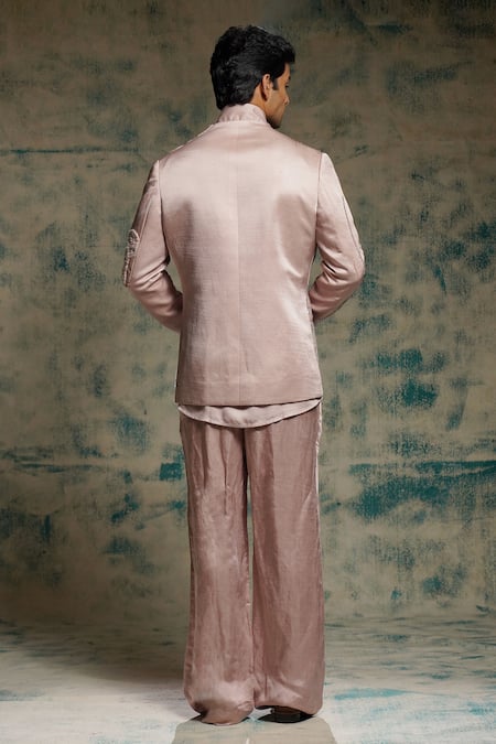 Jatin Malik Hand Embroidered Blazer Set 