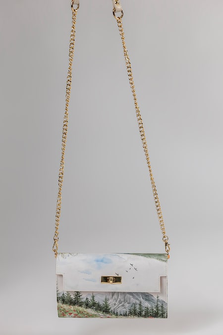 The Garnish Company Scarperia Mountain Landscape Print Wallet Sling 