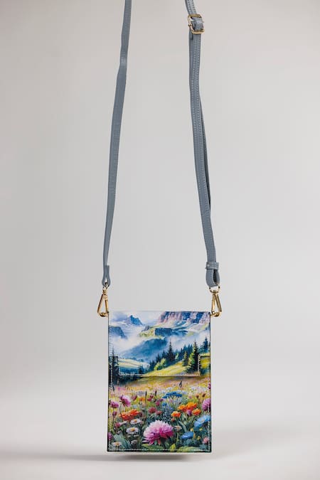 The Garnish Company Empoli Floral Mountain Printed Phone Sling Bag 