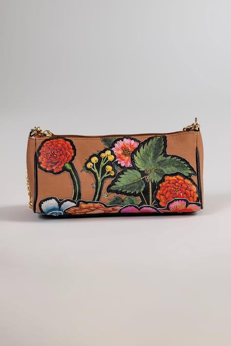 The Garnish Company Cortona Floral Patchwork Dual Sling Bag 