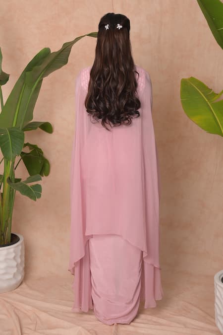 Vridhi Somaani Ayna Mirror Work Blouse & Skirt Set 