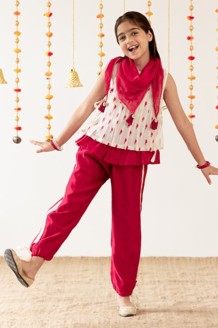 Risa Dreamworld Rasbhari Top & Trouser Set 