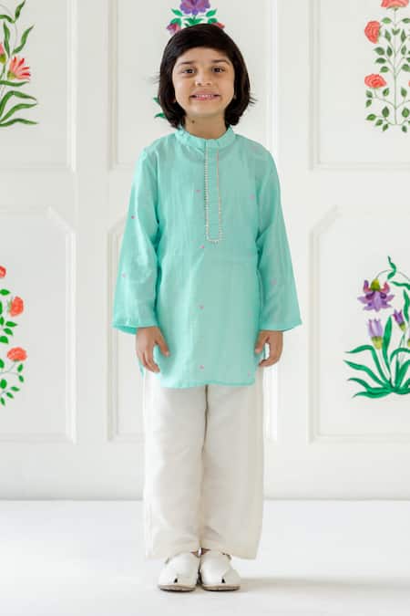 Risa Dreamworld Mint Aqua Kurta Set 