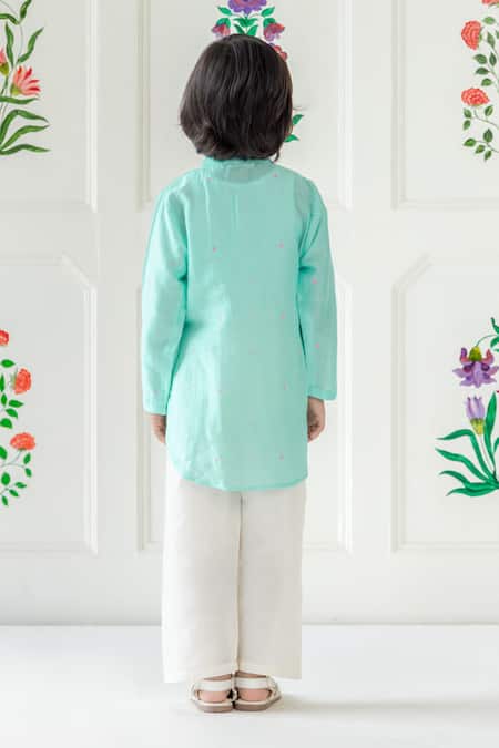 Risa Dreamworld Mint Aqua Kurta Set 