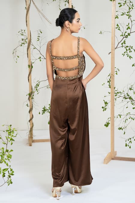 Ellemora Fashions Bronze Bloom Jumpsuit 