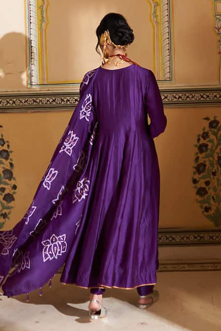 Pink City By Sarika Pankaj Floral Pattern Anarkali Set 