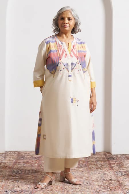 Vaaya Handwoven Cotton Ikat Kurta 