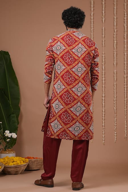 Ahi Clothing X AZA Bandhani Kurta & Salwar Set 