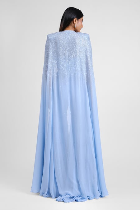 Maison 9002 Riley Hand Embroidered Cape Gharara Set 