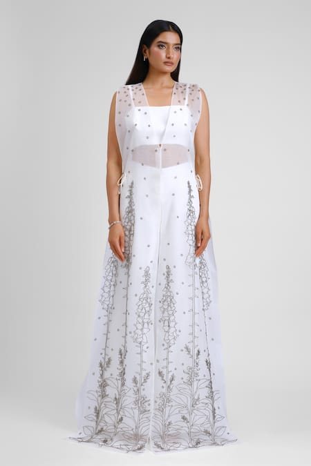 Maison 9002 Bead Work Jacket & Pant Set 