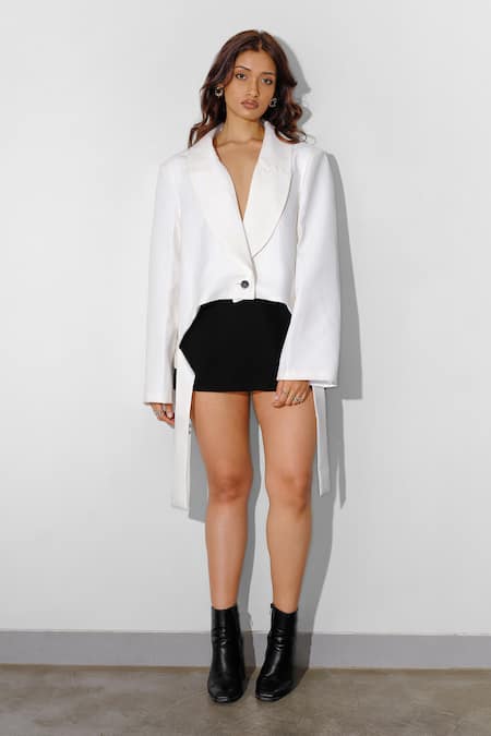 Maison 9002 Senna Cropped Blazer & Skirt Set 