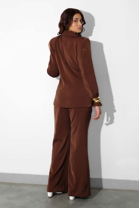 Maison 9002 Sebastian Solid Blazer & Pant Set 