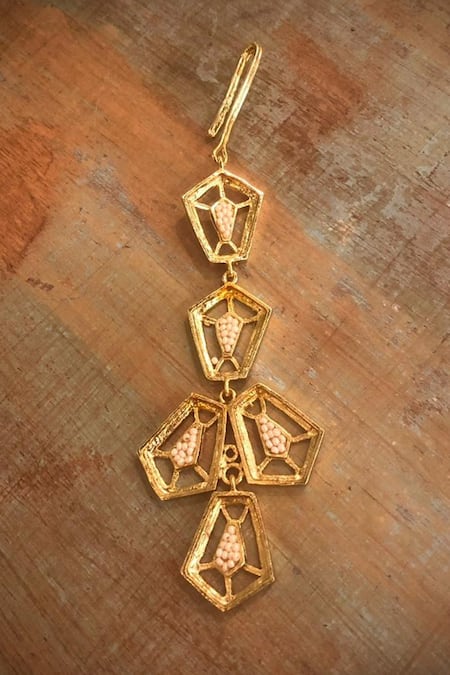 Hetal Shah Lantern Geometric Maangtikka 