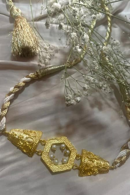 Hetal Shah Hexagon Vintage Adjustable Choker 