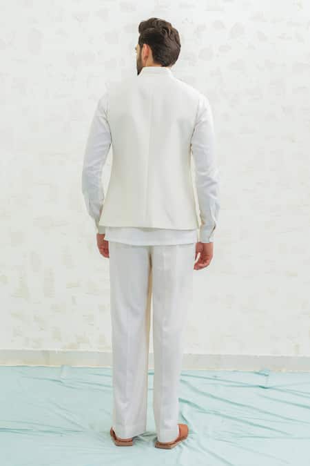 Runit Gupta Beige Multiflap Bundi 