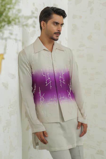 Runit Gupta Purple Ombre Geomtry Bundi 