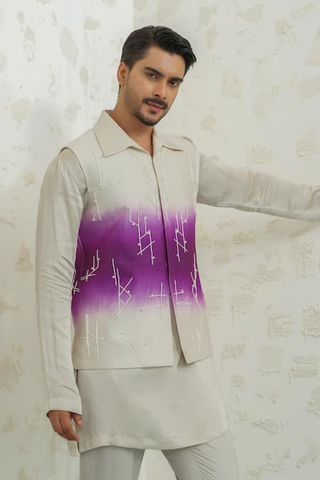 Runit Gupta Purple Ombre Geomtry Bundi 