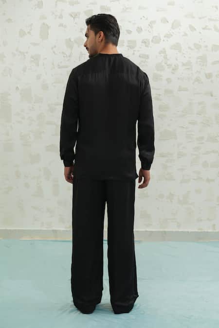 Runit Gupta German Black Jacket & Pant Set 