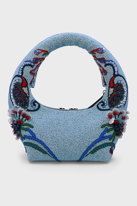 Versuhz Ocean Crest Beaded & Sequin Shoulder Bag 