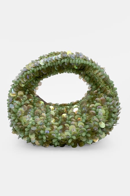 Versuhz Pistachio Bloom Luxe Handbag 