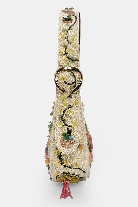 Versuhz_Multi Color Embroidery, Beaded Bag _Online_at_Aza_Fashions