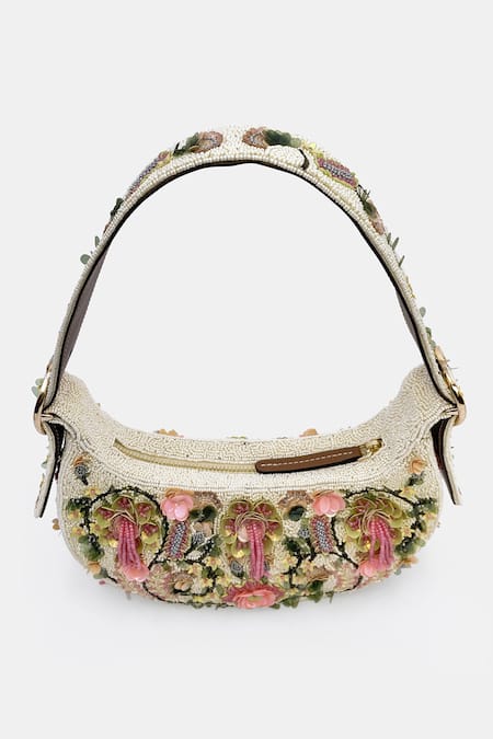 Buy_Versuhz_Multi Color Embroidery, Beaded Bag _Online_at_Aza_Fashions