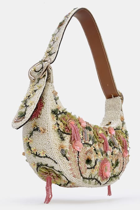 Shop_Versuhz_Multi Color Embroidery, Beaded Bag _Online_at_Aza_Fashions