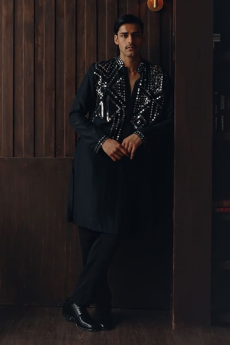 Buy Twenty Nine Black Crepe Classic Straight Stretch Pant Online at Aza Fashions Buy_Twenty Nine_Black Crepe Classic Straight Stretch Pant _Online_at_Aza_Fashions