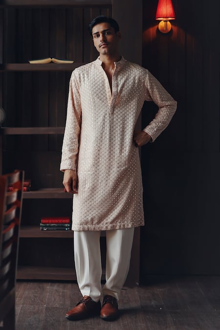Twenty Nine Mirrowork Booti Kurta & Dhoti Pant Set 