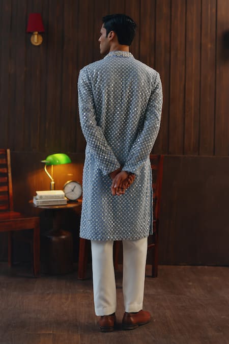 Shop Twenty Nine Ivory Crepe Classic Straight Pant at Aza Fashions Shop_Twenty Nine_Ivory Crepe Classic Straight Pant _at_Aza_Fashions