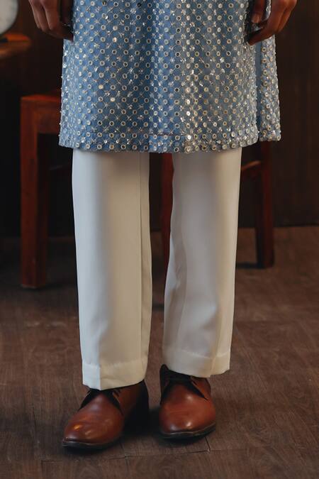 Buy Twenty Nine Ivory Crepe Classic Straight Pant Online at Aza Fashions Buy_Twenty Nine_Ivory Crepe Classic Straight Pant _Online_at_Aza_Fashions