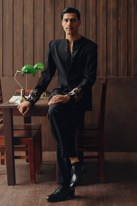 Twenty Nine Midnight Black Crepe Dhoti Pant 