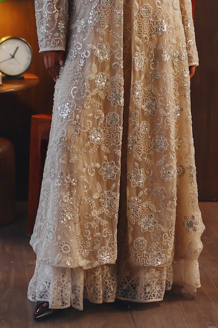 Buy Twenty Nine Blush Net Mirrors, Beads Mirrorwork Beadwork Tulle Bootcut Pant Online at Aza Fashions Buy_Twenty Nine_Blush Net Mirrors, Beads Mirrorwork Beadwork Tulle Bootcut Pant _Online_at_Aza_Fashions