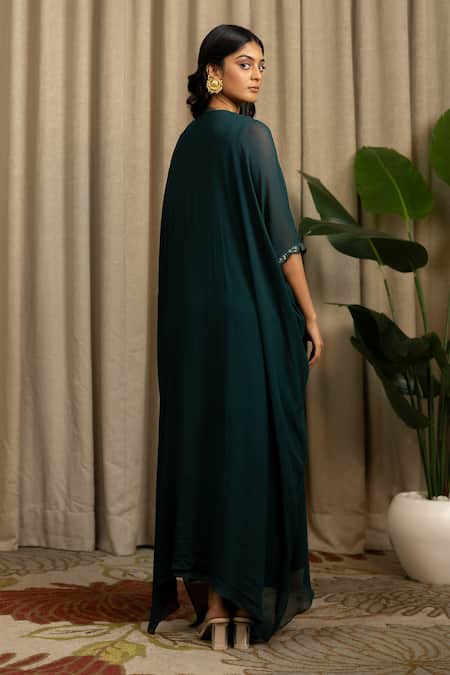 Vanshika Agarwal Label Yani Embroidered Georgette Kaftan 