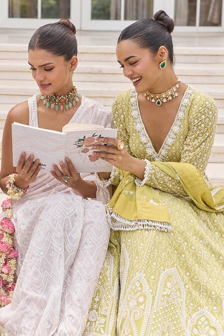 Shop Amaara Jewels Gold Plated Stones Lumira Moissanite Adjustable Ring Online at Aza Fashions Shop_Amaara Jewels_Gold Plated Stones Lumira Moissanite Adjustable Ring _Online_at_Aza_Fashions