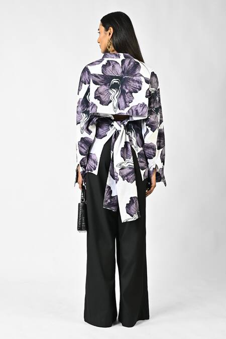 Huemn Three Way Printed Cotton Shirt 