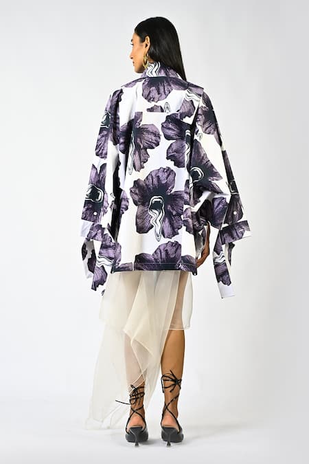 Huemn Print Cotton Kaftan Top 