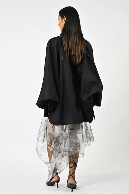 Huemn Handkerchief Hem Organza Skirt 